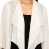 Chiffon Cover-Up Bolero Jacket With Cascade Hem Detail