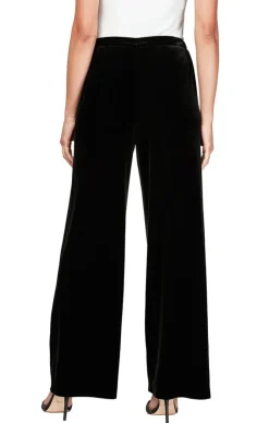 Flat Front Velvet Pant
