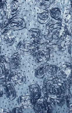 Petite Long Rosette Off The Shoulder Dress