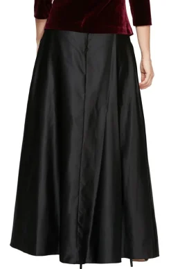 Petite Satin Ballgown Skirt With Pockets And Inverted Pleat Detail