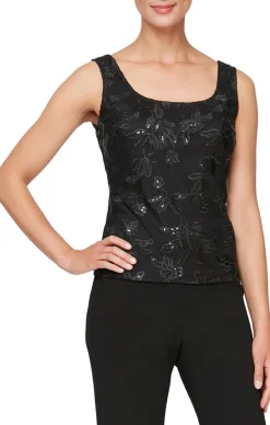 Plus Embroidered Twinset With Elongated Button Front Jacket