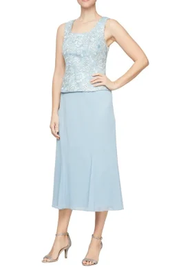 Regular Tea-Length Jacket Dress With Corded Detail Bodice & Jacket