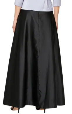 Satin Ballgown Skirt With Pockets And Inverted Pleat Detail
