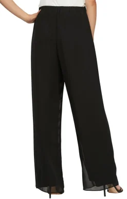 Straight Leg Chiffon Pant