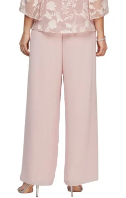 Straight Leg Chiffon Pant